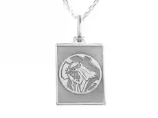 Medalik srebrny z wizerunkiem Chrystusa MED62D Biżuteria i zegarki Wyroby jubilerskie Inne wyroby jubilerskie