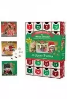 Kalendarz adwentowy puzzle Christmas Cats 89245737 Dla dziecka Zabawki Puzzle