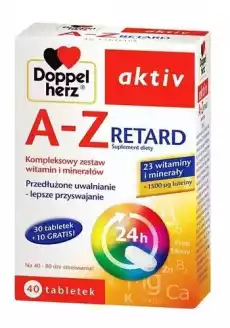 DOPPELHERZ AKTIV AZ Retard x 40 tabletek Zdrowie i uroda Zdrowie Witaminy minerały suplementy diety