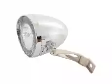 Lampa przednia BUCHEL 513 50 211 RETRO chrom z wyłą Sport i rekreacja Rowery i akcesoria Akcesoria rowerowe Oświetlenie rowerowe