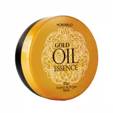 Montibello Gold Oil Essence maska bursztynowoarganowa zapobiega przesuszeniu 200 ml Zdrowie i uroda Kosmetyki i akcesoria Pielęgnacja i stylizacja włosów Maski do włosów