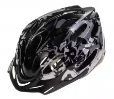 Kask Biko BASIC PRO czarnysrebrny HMBI402 Sport i rekreacja Rowery i akcesoria Akcesoria rowerowe Kaski rowerowe