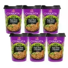 Oyakata Danie Asia Pad Thai Chicken Zestaw 6 x 93 g Artykuły Spożywcze Gotowe dania