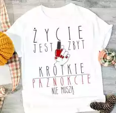 koszulka dla stylistki paznokci Odzież obuwie dodatki Odzież damska Tshirty i koszulki damskie