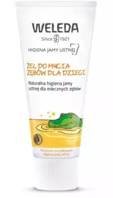 ŻEL DO MYCIA ZĘBÓW DLA DZIECI BEZ FLUORU ECO 50 ml WELEDA Dla dziecka Akcesoria dla dzieci Pielęgnacja i higiena dziecka