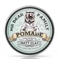 Mr Bear Family Matt Clay pomada do włosów o zapachu cytrusowo drzewnym 100 ml Zdrowie i uroda Kosmetyki i akcesoria Kosmetyki dla mężczyzn Męskie kosmetyki do pielęgnacji włosów