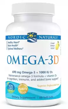 Omega3D 60 kaps Artykuły Spożywcze Zdrowa żywność