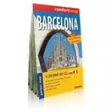 comfortmap Plan miasta Barcelona 120 000 Książki Literatura podróżnicza