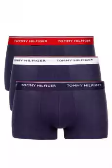 BOKSERKI MĘSKIE TOMMY HILFIGER 1U87903842 GRANATOWE 3 PACK Odzież obuwie dodatki Bielizna męska Bokserki i szorty