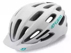 Kask rowerowy giro vasona matte white silver Rozmiar 5057 Sport i rekreacja