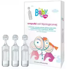 BABYCAP ampułki soli fizjologicznej 5ml x 10 sztuk Zdrowie i uroda Zdrowie FarmaceutykiLeki KropleSpray