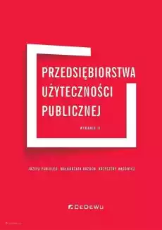 Przedsiębiorstwa użyteczności publicznej w2 Książki Biznes i Ekonomia