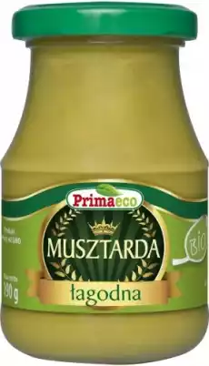 MUSZTARDA ŁAGODNA BIO 170 g PRIMAECO Artykuły Spożywcze Sosy