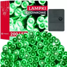 Lampki świąteczne 200 Led zielony 155 m oświetlenie choinkowe Dom i ogród Wyposażenie wnętrz Dekoracja Ozdoby świąteczne