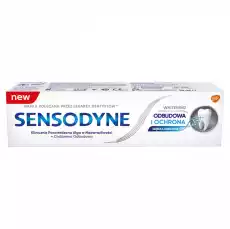 Sensodyne Odbudowa i Ochrona Whitening pasta do zębów z fluorkiem 75ml Zdrowie i uroda Kosmetyki i akcesoria Pielęgnacja zębów i jamy ustnej