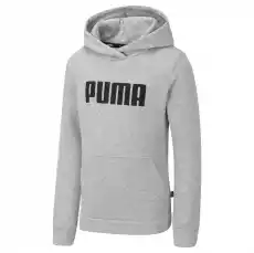 Bluza z kapturem dziewczęca Puma ESS FL szara 84758701 Odzież obuwie dodatki Bluzy i swetry