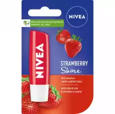 Nivea Pielęgnująca pomadka do ust Strawberry Shine 48g Zdrowie i uroda Kosmetyki i akcesoria Pielęgnacja twarzy Pielęgnacja ust