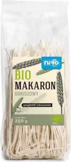 BIO Makaron orkiszowy spaghetti 250g NIRO Artykuły Spożywcze Makarony