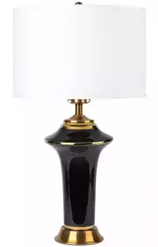 Lampa Stołowa Medina Czarna Wys 66cm Dom i ogród Wyposażenie wnętrz Oświetlenie Lampy stołowe