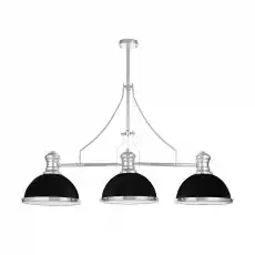 Lampa Sufitowa Wisząca Beatris Czarna 115x30x92cm Dom i ogród Wyposażenie wnętrz Oświetlenie Lampy sufitowe