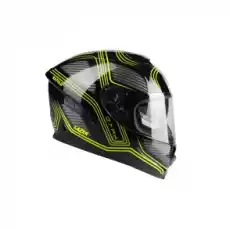 LAZER Kask Integralny RAFALE Darkside Czarny Żółty Sport i rekreacja Sporty motorowe Kaski do sportów motorowych