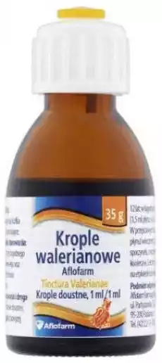 KROPLE WALERIANOWE 35g Zdrowie i uroda Zdrowie FarmaceutykiLeki