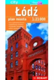 Plan miasta Łódź 121000 Książki Literatura podróżnicza