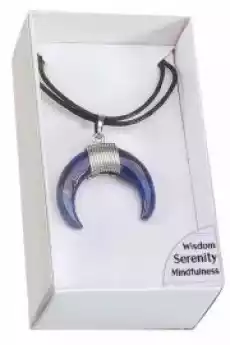 Wisior Amulet Półksiężyc Lapis Lazuli Gadżety Ezoteryka