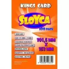 Sloyca Koszulki Kings Card 1015x153 mm 100 szt Gry Gry planszowe