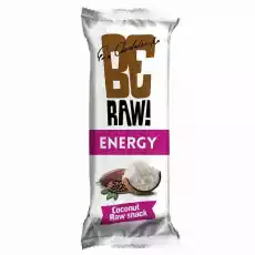 BeRaw Baton Energy Coconut 40 g Purella Artykuły Spożywcze