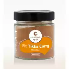 Mieszanka BIO przypraw do kurczaka Tikka Curry Masala 80g Cosmoveda nowe szklane opakowanie Artykuły Spożywcze Przyprawy