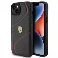 Ferrari FEHCP15MPTWK iPhone 15 Plus 67 czarnyblack hardcase Twist Metal Logo Telefony i akcesoria Akcesoria telefoniczne Etui