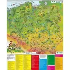 Mapa Polski w obrazkach 1750 000 Biuro i firma Akcesoria biurowe Artykuły papiernicze Globusy i mapy