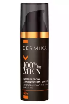 Dermika 100 For Men krem dla mężczyzn przeciw zmarszczkom i bruzdom 50 50ml Zdrowie i uroda Kosmetyki i akcesoria Pielęgnacja twarzy Kremy do twarzy