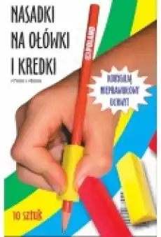 Trójkątne nasadki na ołówki i kredki Biuro i firma Akcesoria biurowe Artykuły piśmiennicze