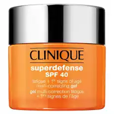 Clinique Superdefense SPF40 Fatigue 1st Signs of Age Multi Correcting Gel żel korygujący zmęczenie i pierwsze oznaki starzeni Zdrowie i uroda Kosmetyki i akcesoria Pielęgnacja twarzy Kremy do twarzy