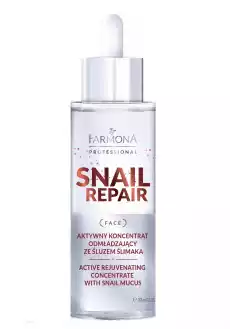 Farmona Professional Snail Repair Aktywny koncentrat odmładzający ze śluzem ślimaka 30ml Zdrowie i uroda Kosmetyki i akcesoria Pielęgnacja twarzy Serum do twarzy