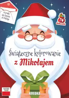 Świąteczne kolorowanie z Mikołajem Książki Kartki okolicznościowe