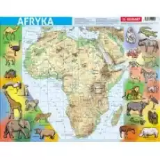 Puzzle ramkowe 72 el Afryka mapa fizyczna Demart Dla dziecka Zabawki Puzzle