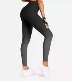 Legginsy sportowe damskie OMBRE Czarny XS Odzież obuwie dodatki Bielizna damska Leginsy