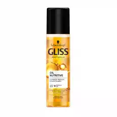 Schwarzkopf Gliss Oil Nutritive Express Repair Conditioner ekspresowa odżywka regeneracyjna do włosów przesuszonych i nadwyrężon Zdrowie i uroda Kosmetyki i akcesoria Pielęgnacja i stylizacja włosów Odżywki do włosów