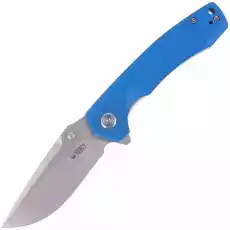 Nóż Kubey Knife Blue G10 Bead Blasted D2 KU901B Broń i militaria Noże i przybory Noże