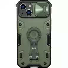 Etui z ochroną aparatu Nillkin CamShield Armor Pro do iPhone 14 Plus zielone Telefony i akcesoria Akcesoria telefoniczne Etui