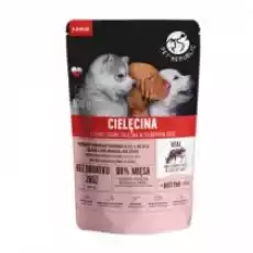 Pet Republic Karma mokra dla psa junior z cielęciną saszeteka 100 g Dom i ogród Artykuły zoologiczne Psy