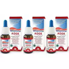 3 x Witamina ADEK Kompleks Witamin AD3EK2MK7 20 ml Dr Jacobs Artykuły Spożywcze