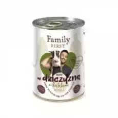 Family First Karma mokra dla psa dziczyzna z batatami adult 400 g Dom i ogród Artykuły zoologiczne Psy