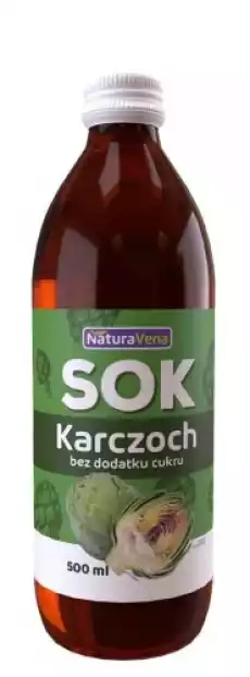 SOK Z KARCZOCHA 100 500 ml NATURAVENA Artykuły Spożywcze Produkty dietetyczne Soki