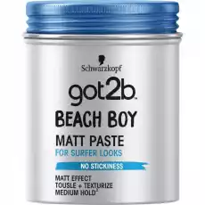 Got2B Beach Boy pasta do włosów matująca Surfer Look 100ml Zdrowie i uroda Kosmetyki i akcesoria Pielęgnacja i stylizacja włosów Kosmetyki do stylizacji włosów