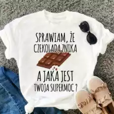 koszulka dla dziewczyny lubiącej czekoladę Odzież obuwie dodatki Odzież damska Tshirty i koszulki damskie