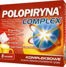 POLOPIRYNA COMPLEX x 8 saszetek Zdrowie i uroda Zdrowie Leki Przeziębienie i grypa